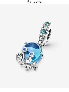 Pandora Murano Glass Cute Octopus Dangle Charm